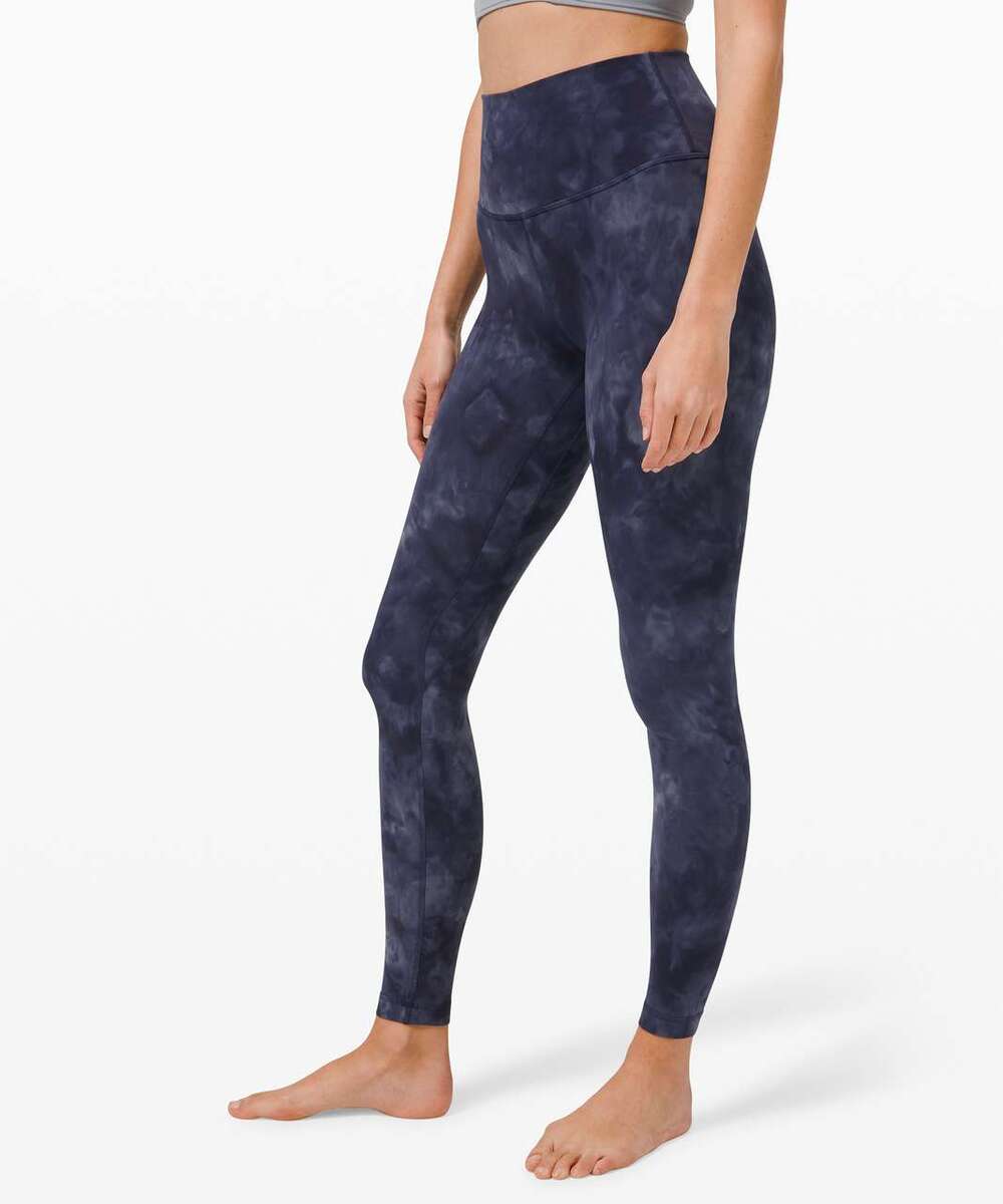 Lululemon Align Pant 28" *Diamond Dye Asphalt Grey True Navy Sz 6